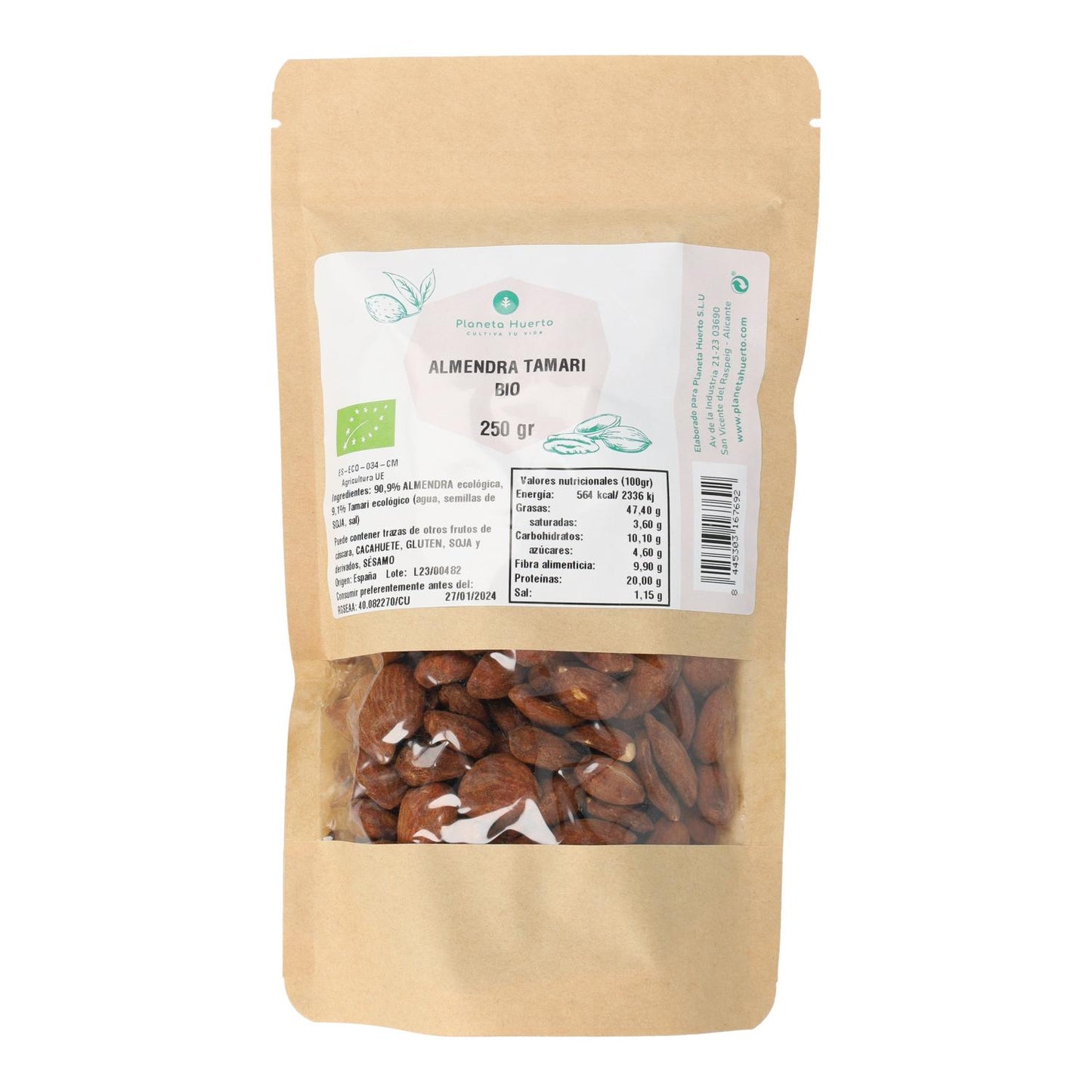 Mandel-Tamari ECO Planeta Huerto 250 g