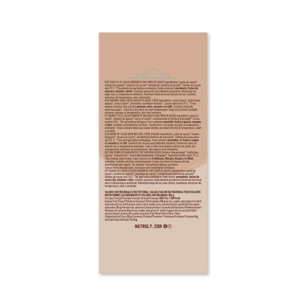 Tafel Schokolade Chocolicious BIO Zartbitterschokolade Natruly 85 g
