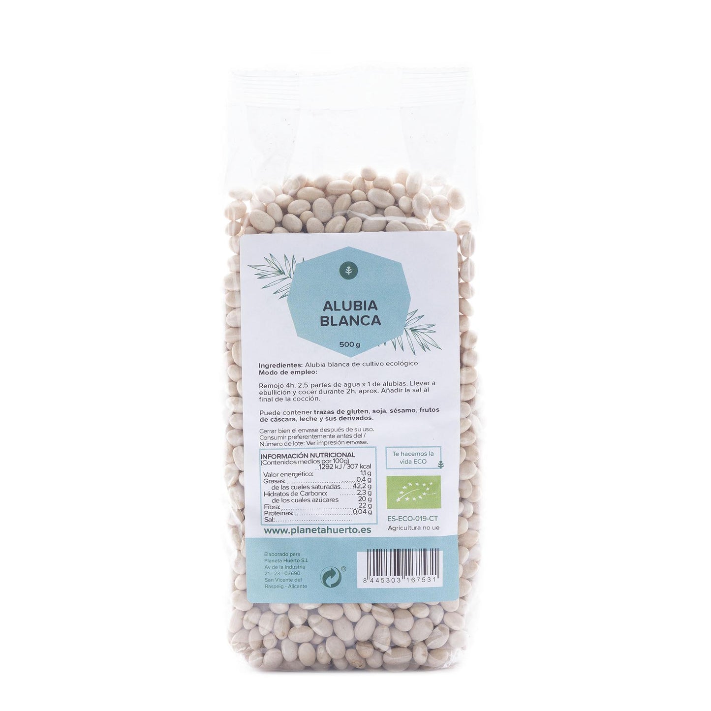 Haricots blancs ECO Planeta Huerto 500 g