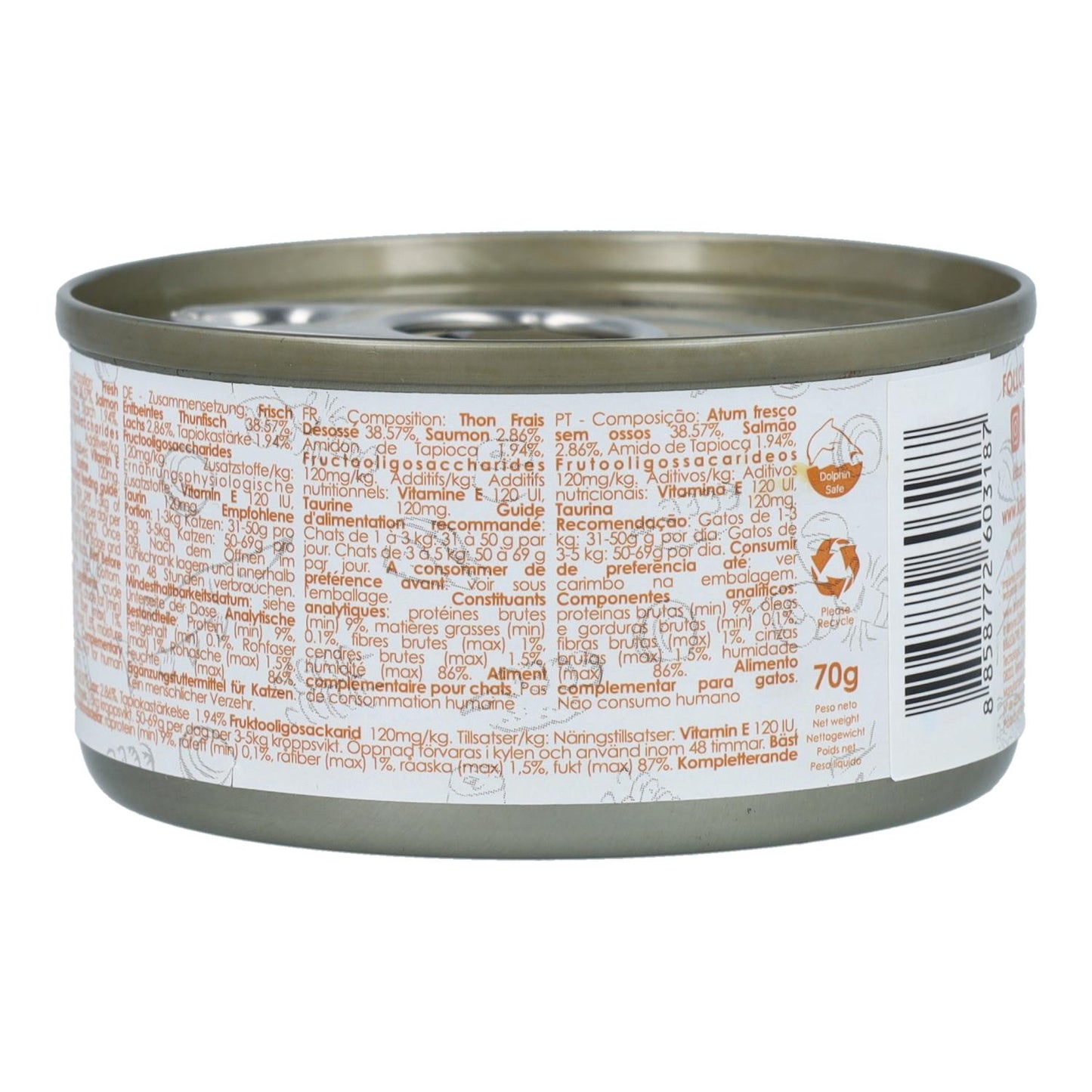 Kit Cat Lata Gravy - Thon & Saumon 70 g Nourriture humide pour chats en sauce
