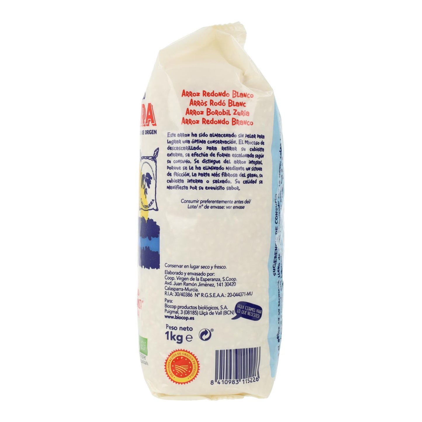 Riz rond blanc Calasparra 1 kg