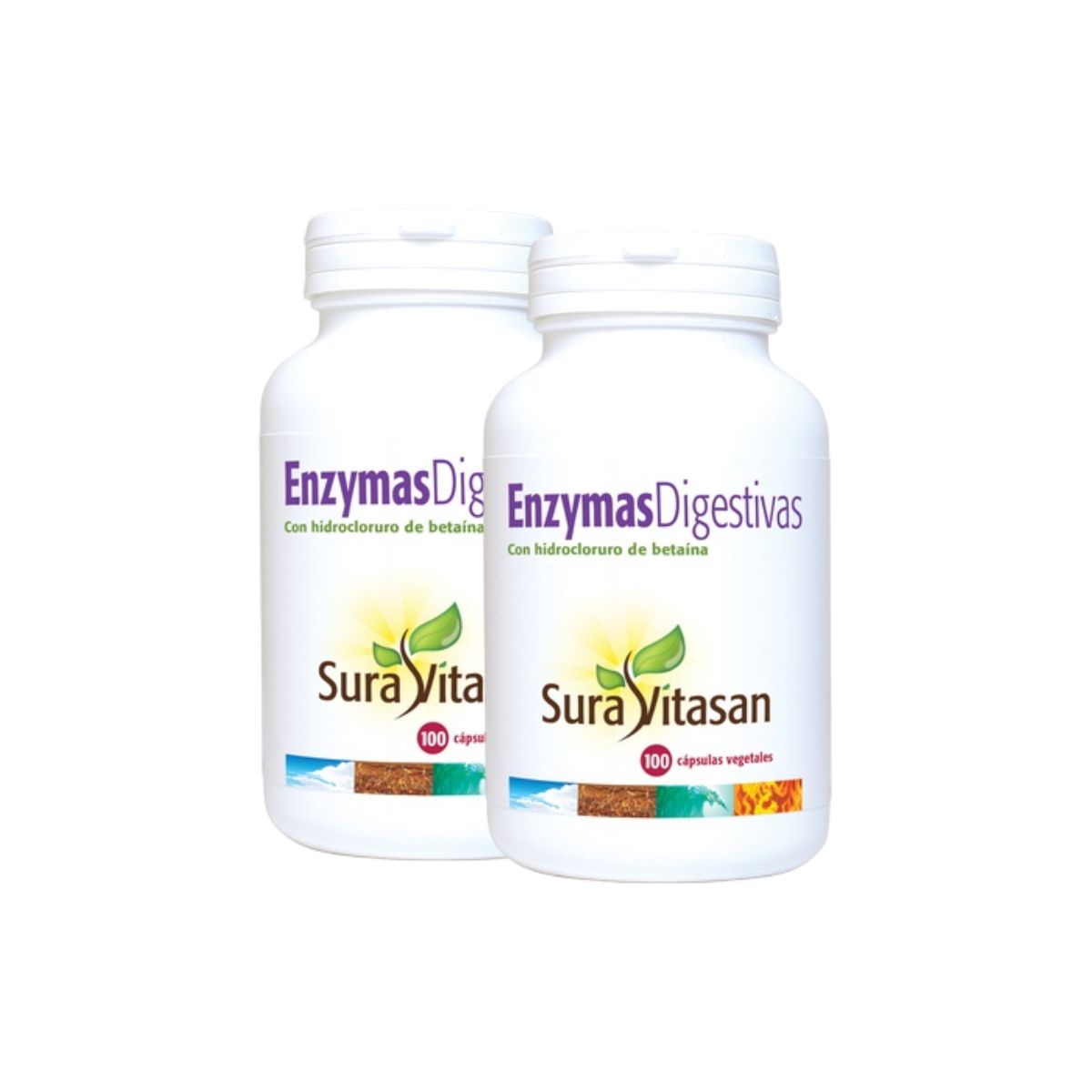 2er-Pack Verdauungsenzyme Sura Vitasan, 100 Kapseln