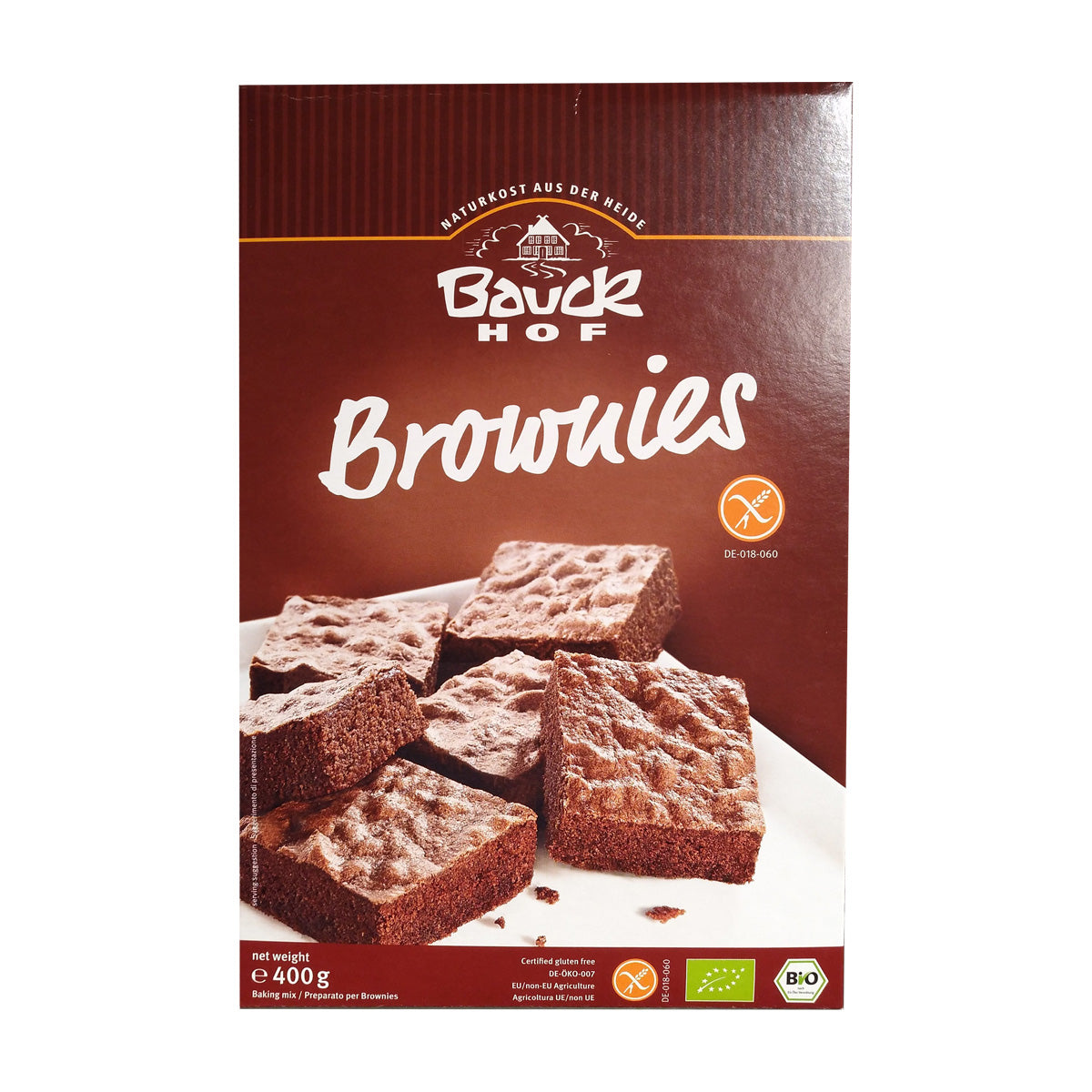 Glutenvrije brownie Bauckhof 400 g