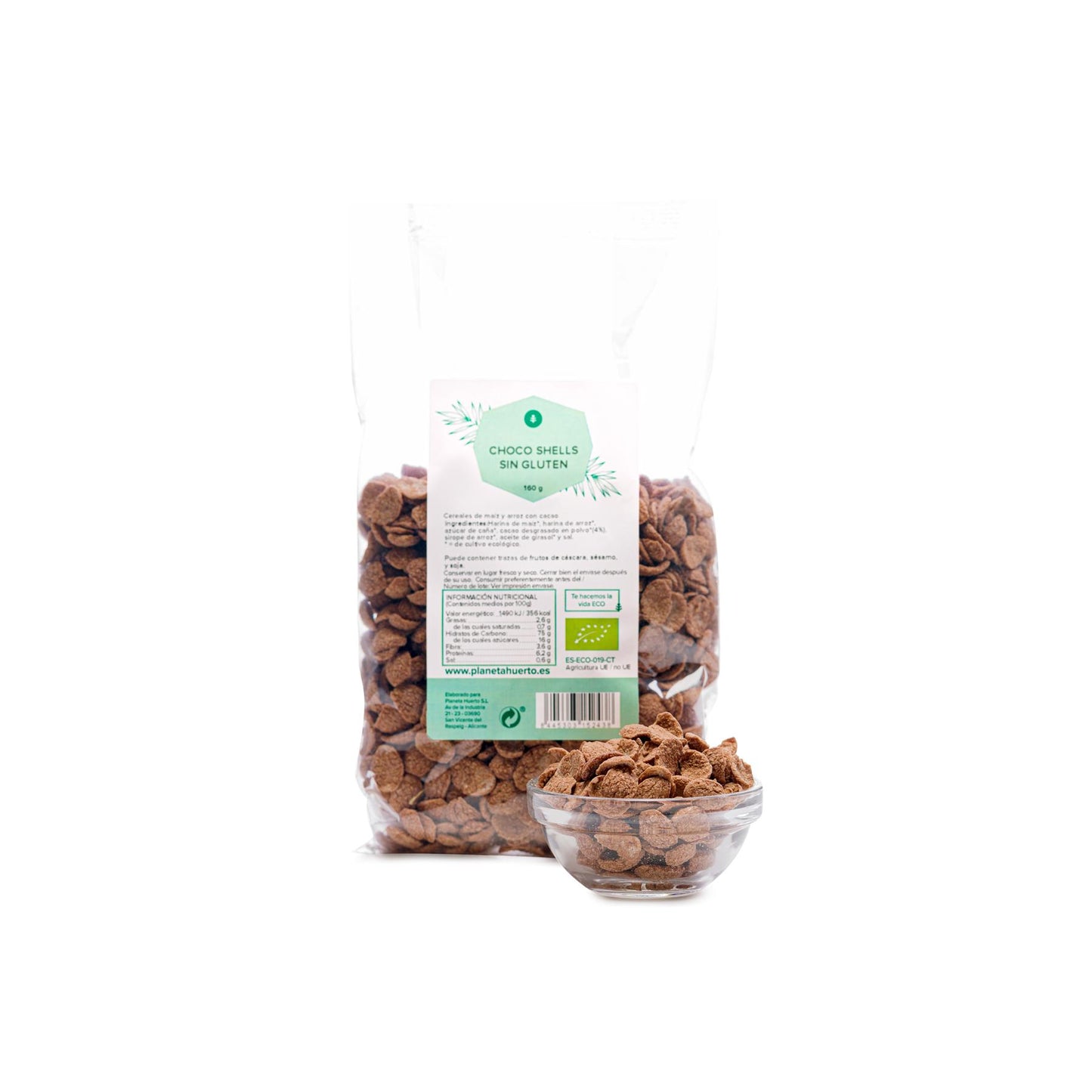 Chocoshells ECO Glutenfreie Chocoshells Planet Garden 160 g