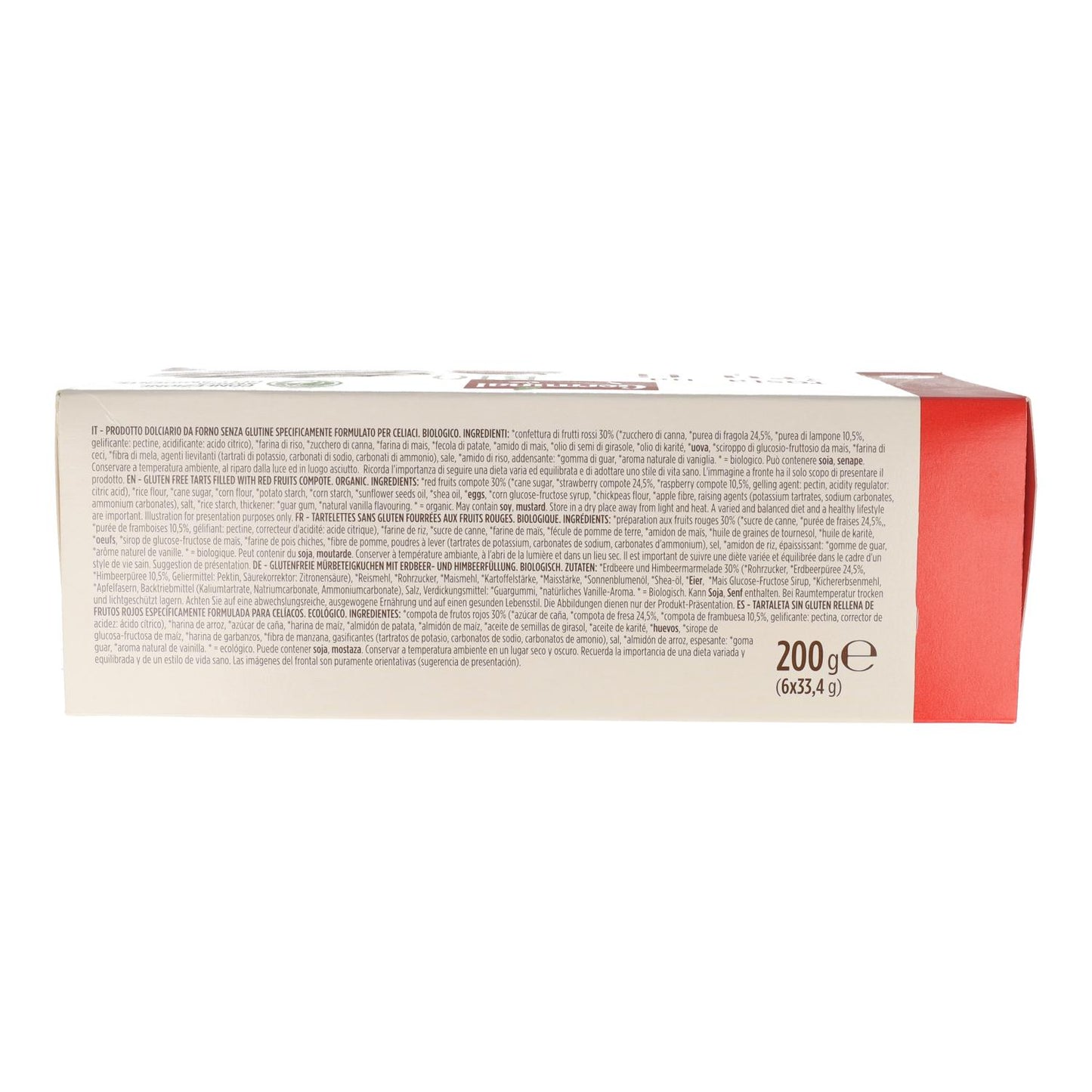 Tartaleta de Frutos Rojos sin gluten Germinali 200 g