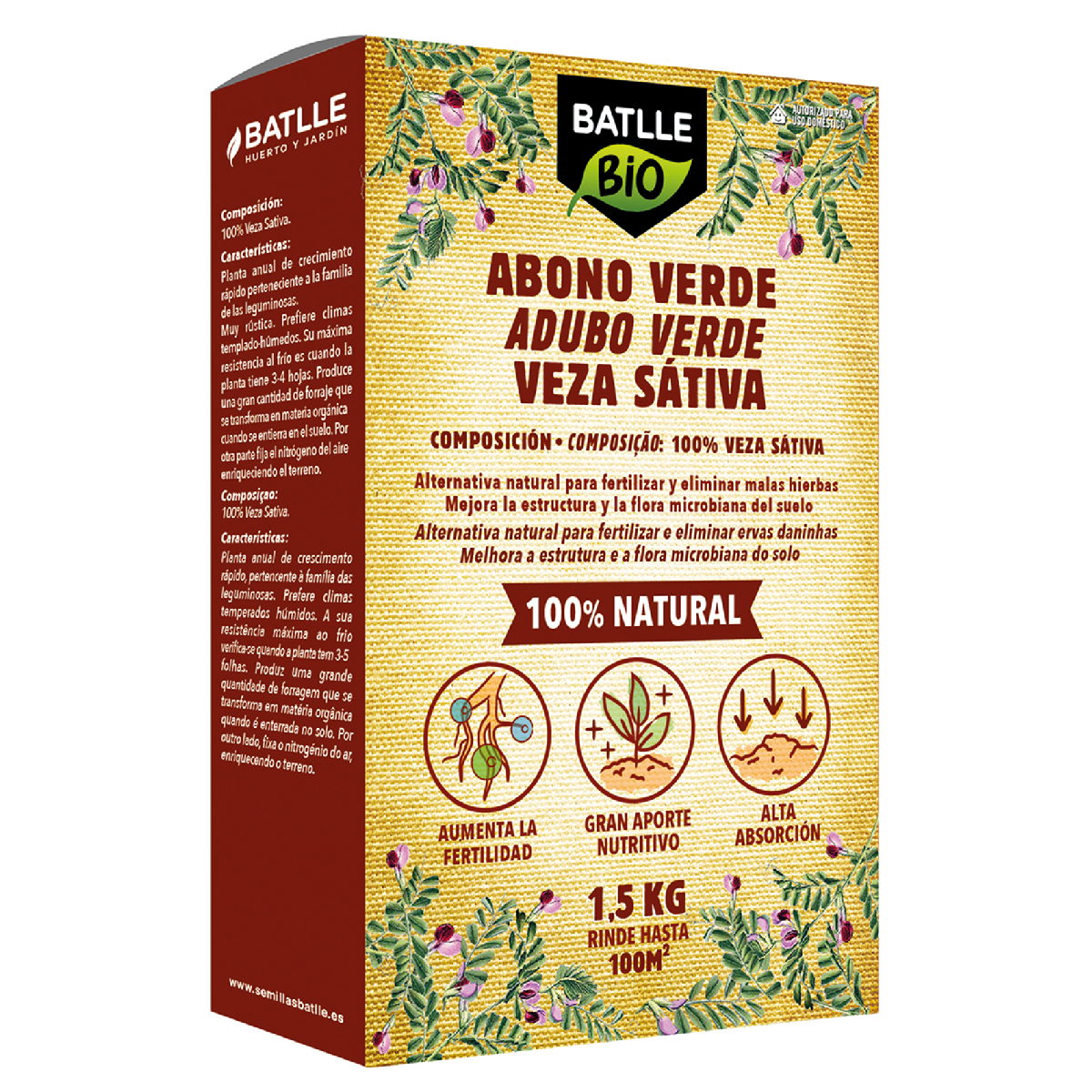 Groenbemester Veza sativa 1,5 kg Batlle Bio
