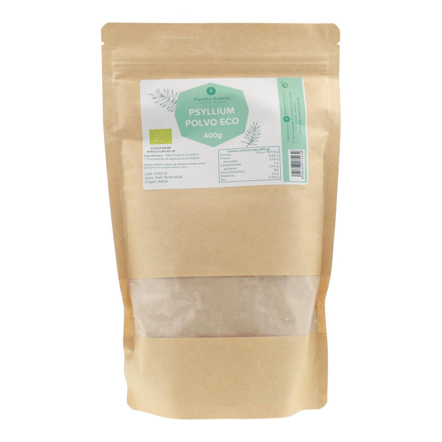 Psyllium poeder Eco Planeta Huerto 400 g
