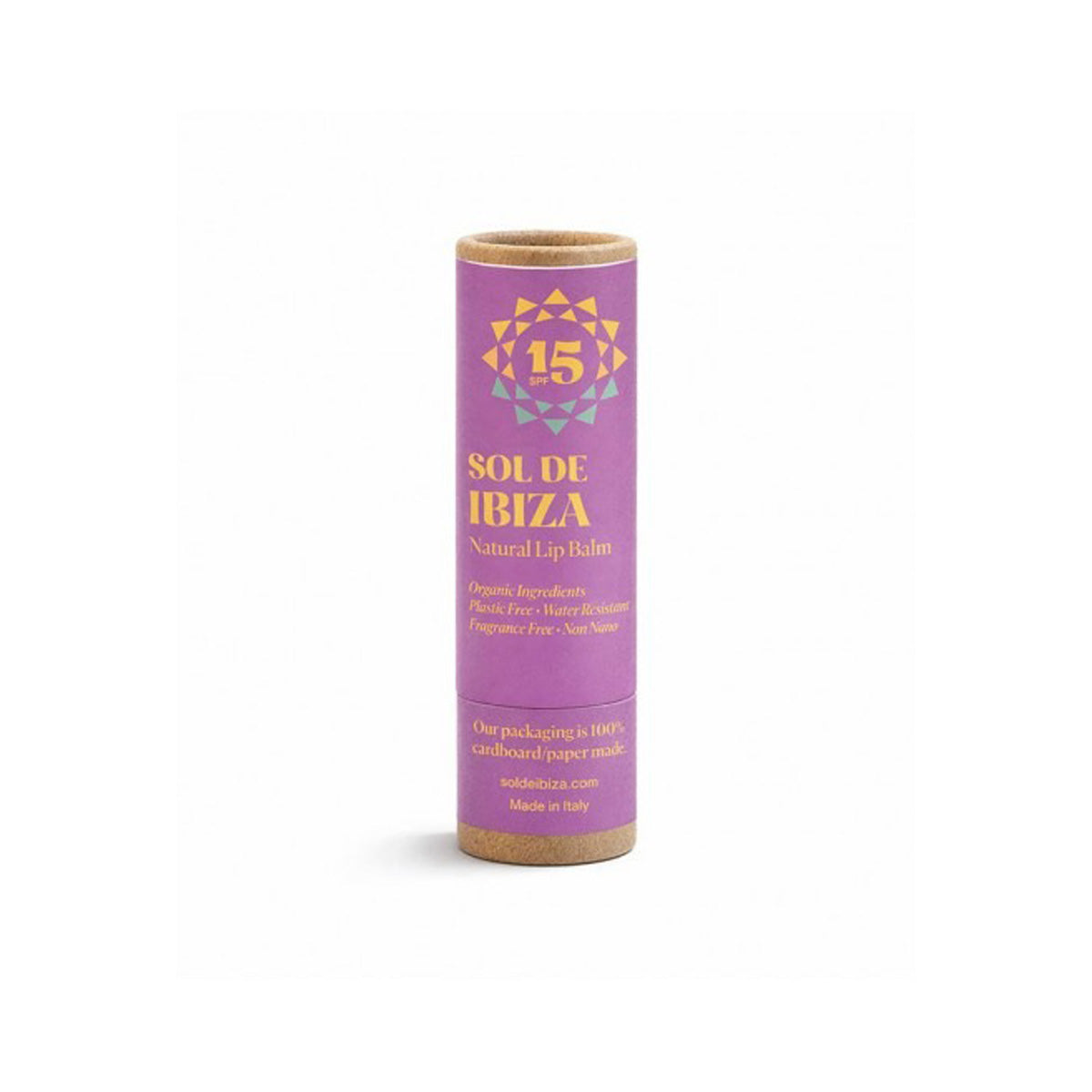 Balsamo per labbra SPF15 senza plastica Sol de Ibiza 5 g