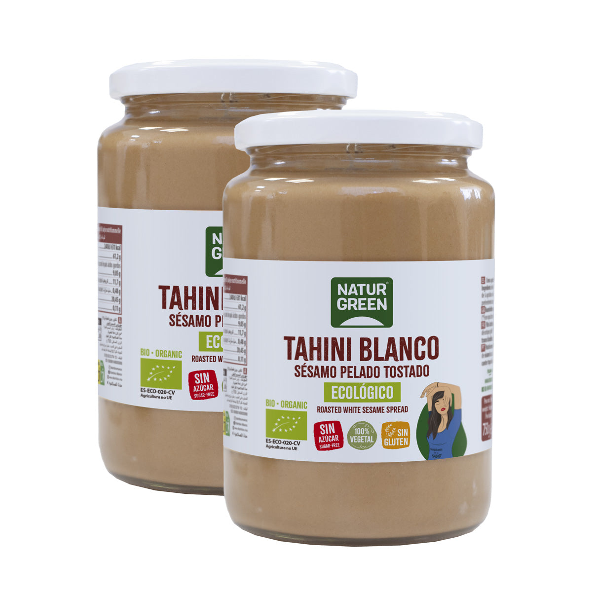 Pack of 2x Naturgreen Roasted Tahini 800 g