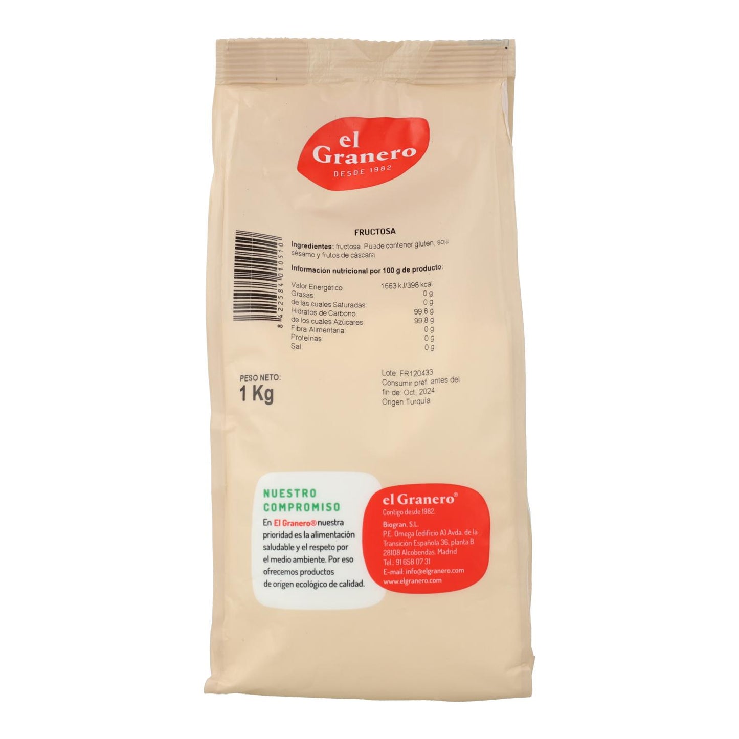 Fruktose El Granero 1 kg