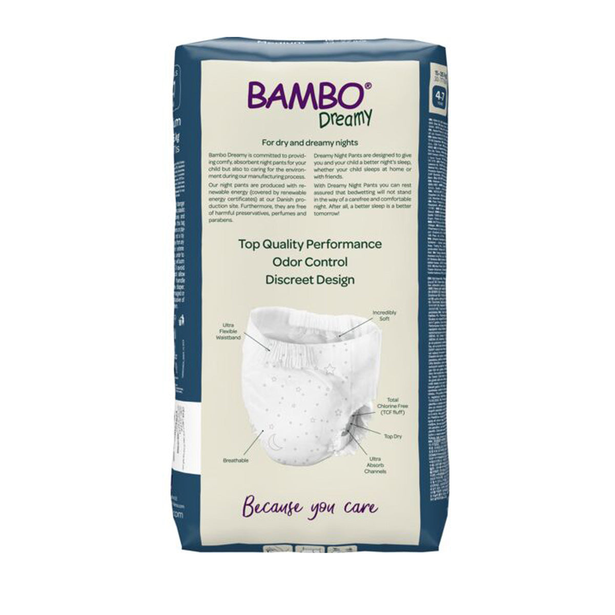 Pantaloni da notte Bambo Dreamy taglia M (15-35 kg) 10 pezzi Bambo Nature