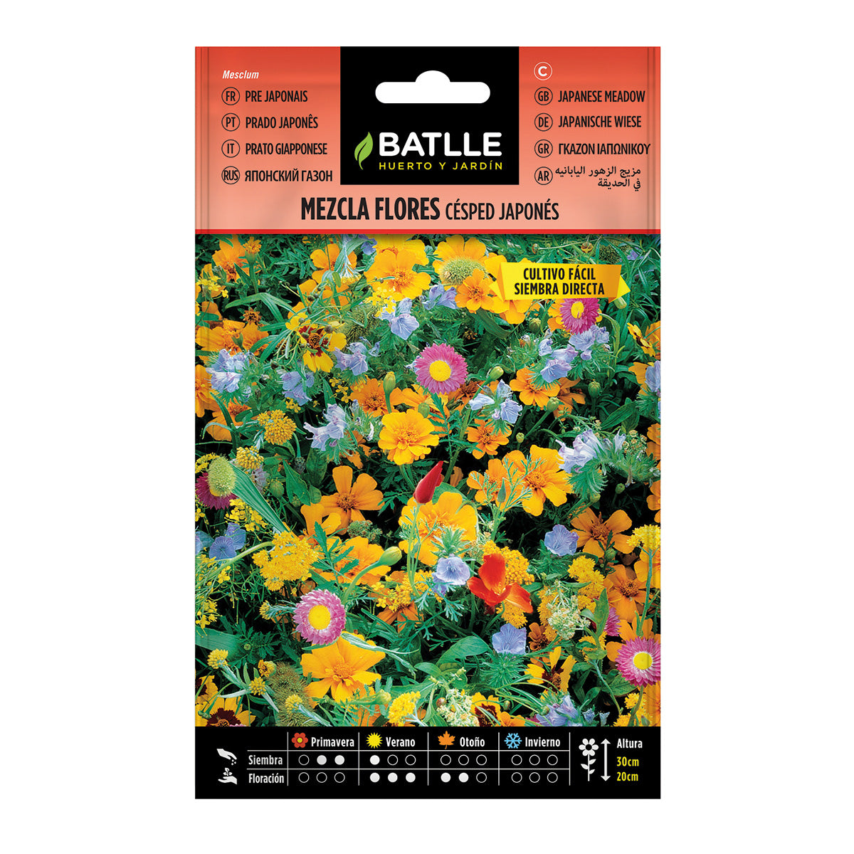 Zadenmix voor Japanse gazonbloemen Batlle