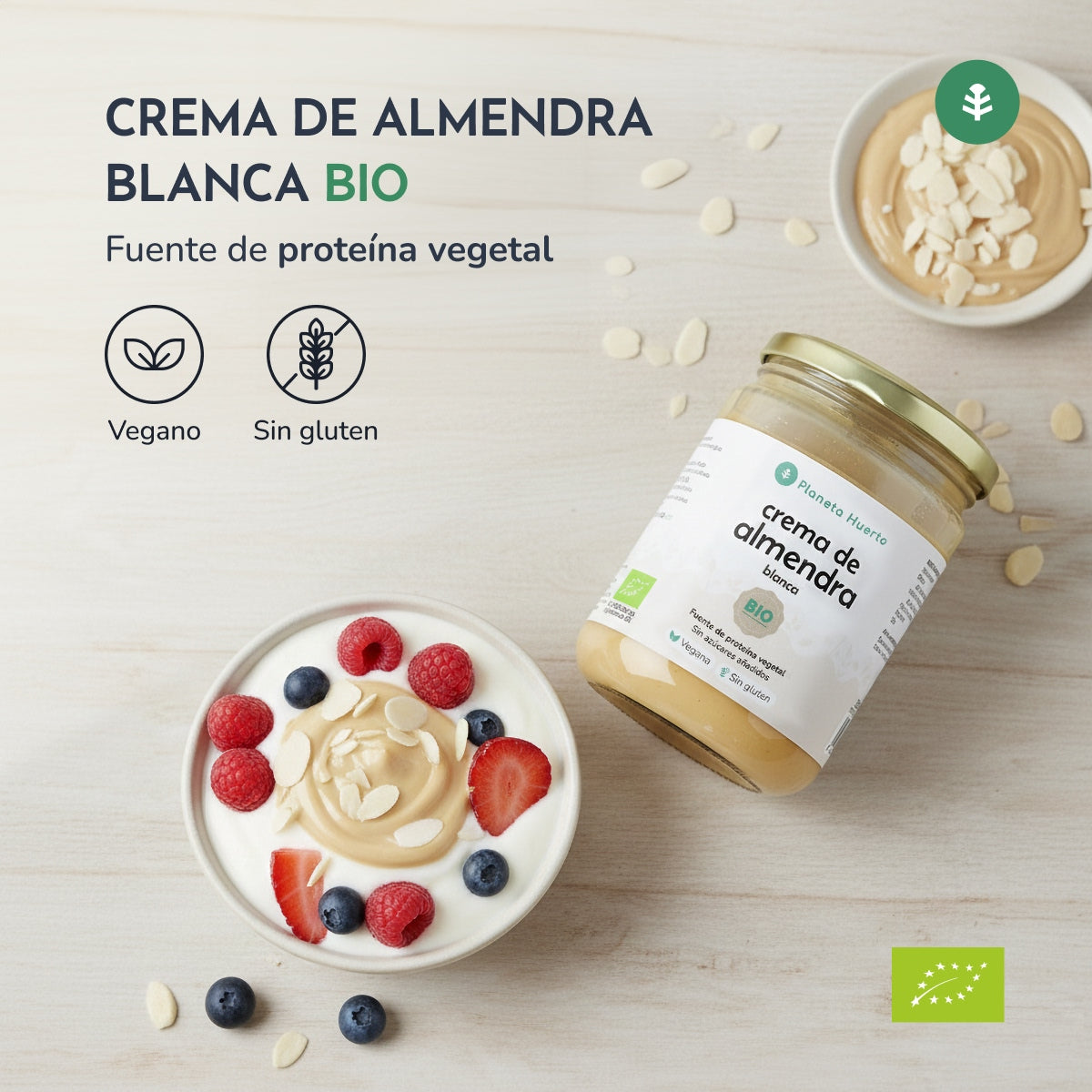 Vit mandelgrädde ECO Planeta Huerto