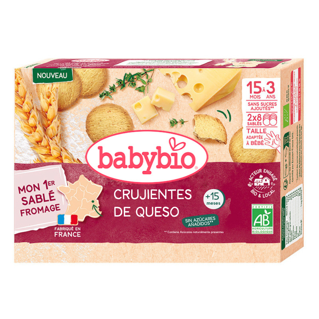 Babybio Crispy Cheese Snacks for Children (from 15 months) 72 g