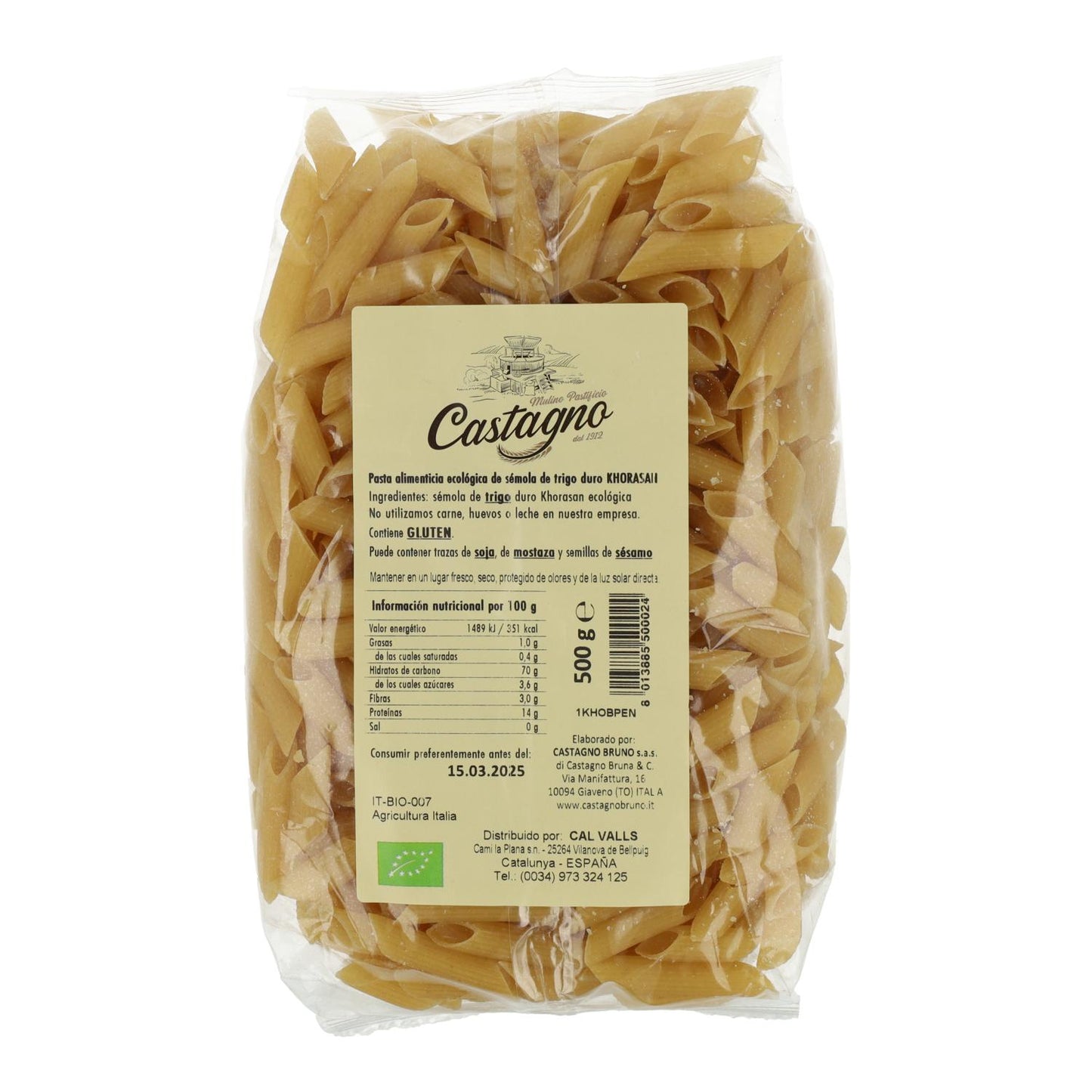 Kamut-Makkaroni ECO Castagno 500 g