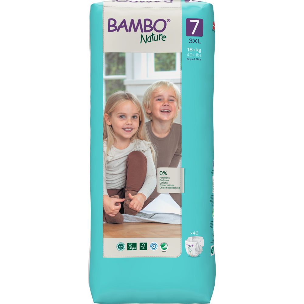 Couche T7 (+18 kg) Bambo Nature 40 unités