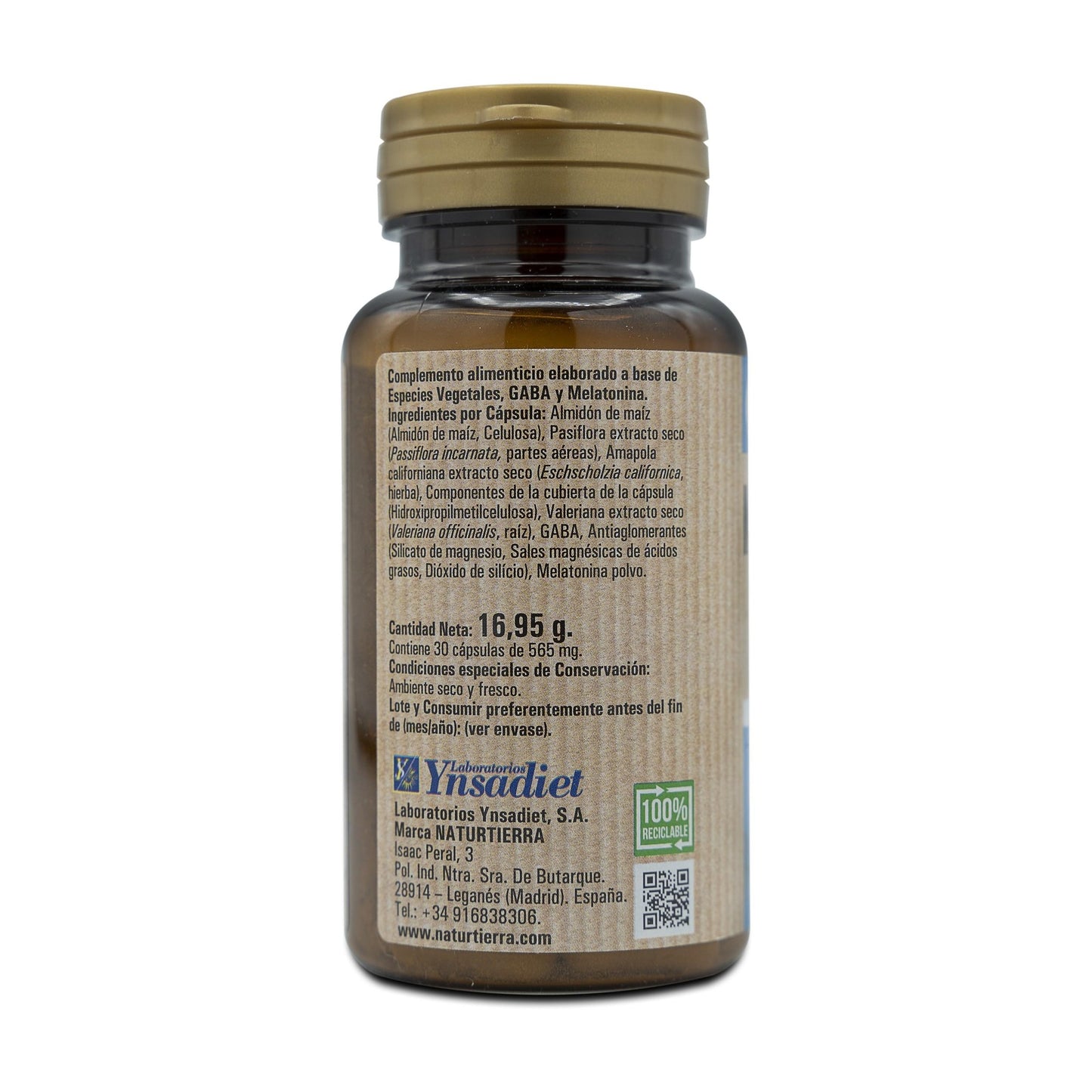 Melatonine + gaba, 30 plantaardige capsules. NaturTierra