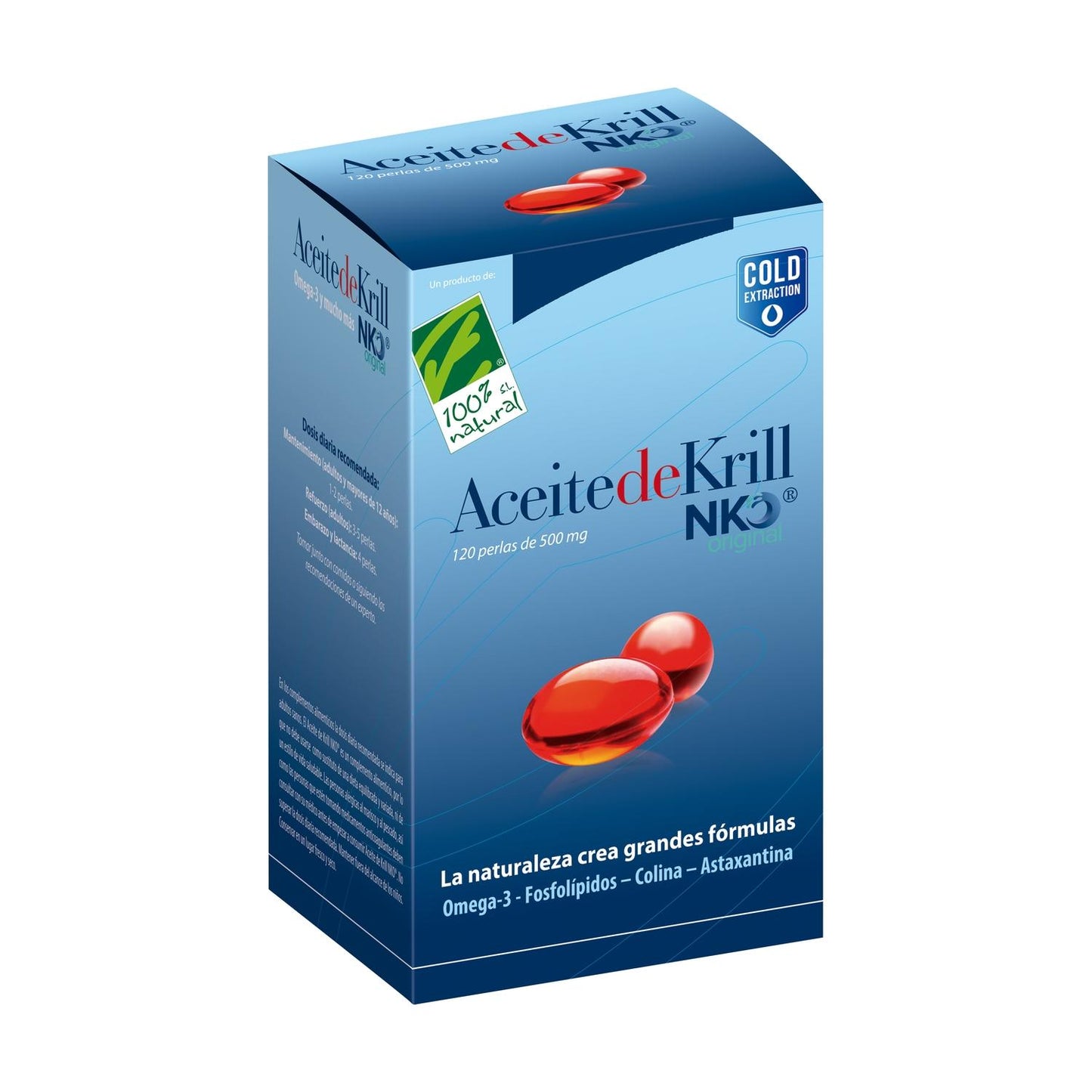 NKO-krillolie 500 mg 100% natuurlijk 120 capsules