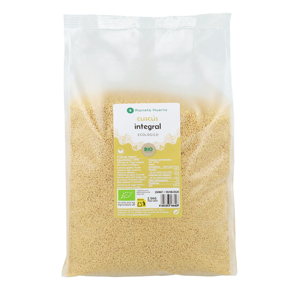 Volkoren couscous ECO Planeta Huerto 2,5 kg