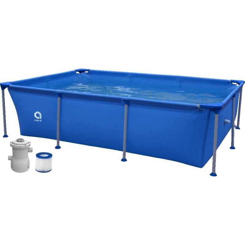 Rechteckiger aufbaubarer Pool 258 x 179 x 66 mit Kartuschenfilter 1150 l/h 2700 l Jilong (überholt)