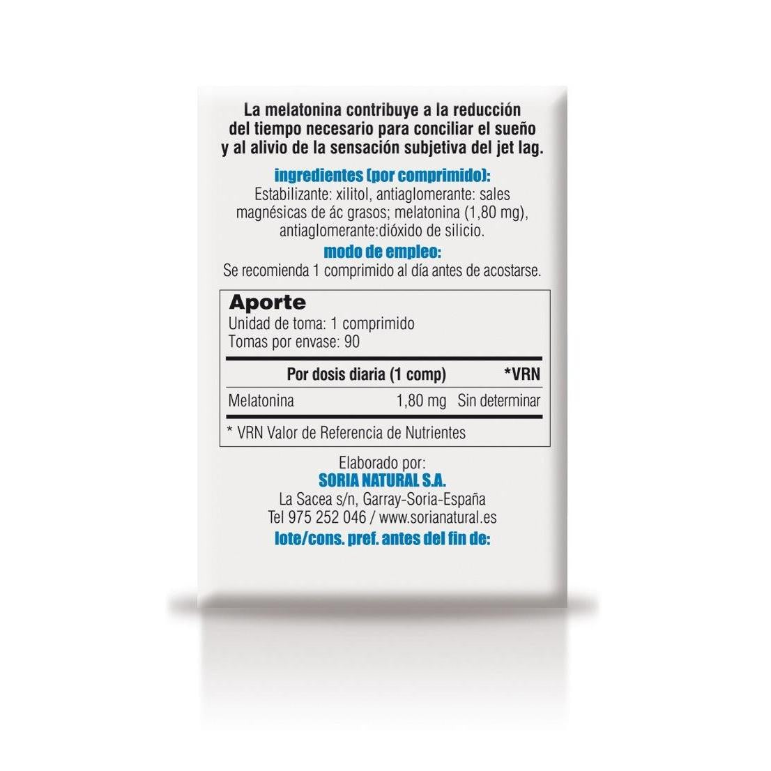 Melatonine Travel Vit&MIn 31 Soria natural 90 tabletten