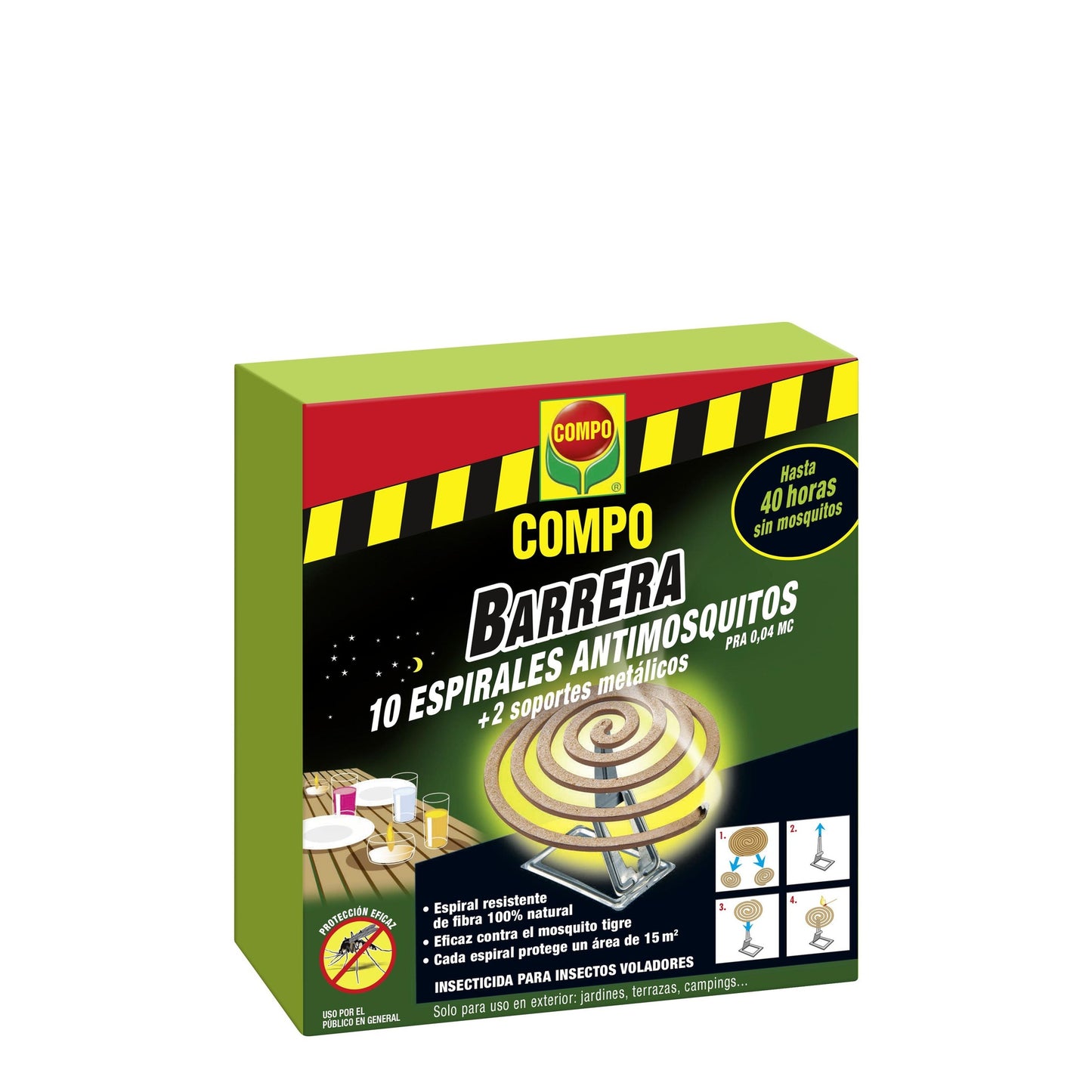 Compo Barriera a spirale antizanzare 10 pz
