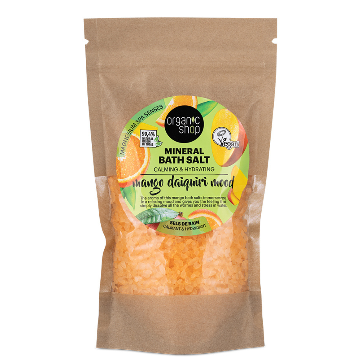 Mineralen badzout mango daiquiri mood Organic Shop 500 g