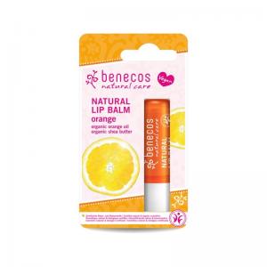 Baume à lèvres Olive Karité Jojoba Orange Benecos 4,8 g