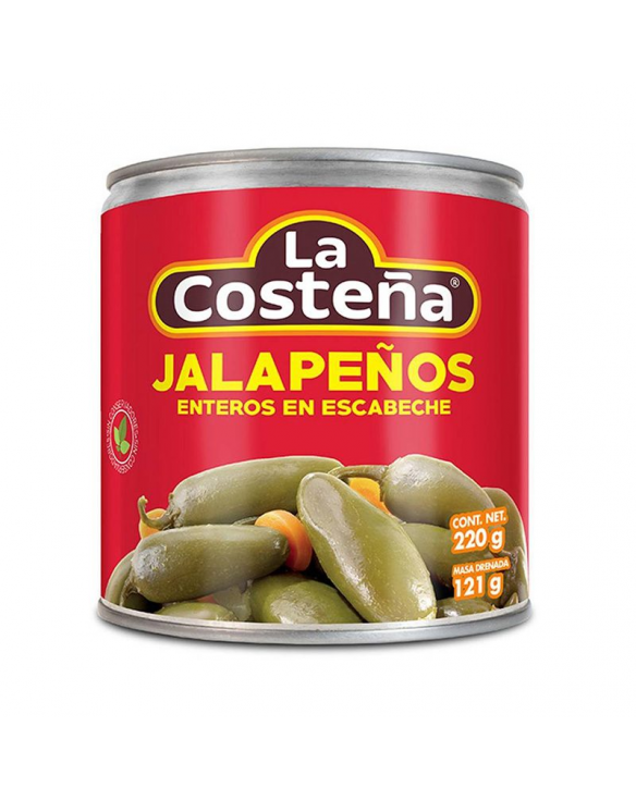 Jalapeños enteros La Costeña 220g