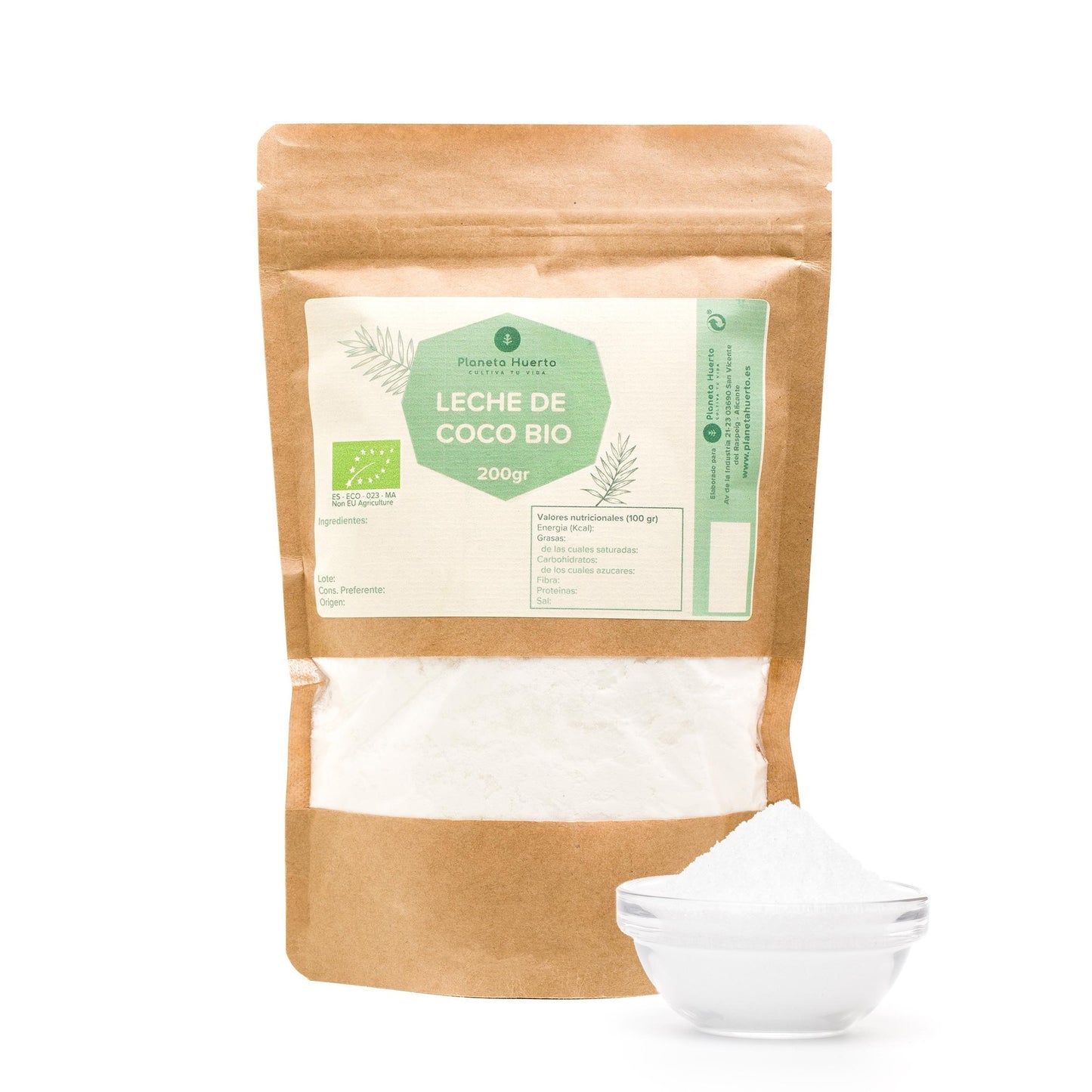Kokosnoot drinkpoeder ECO Planeta Huerto 200 g