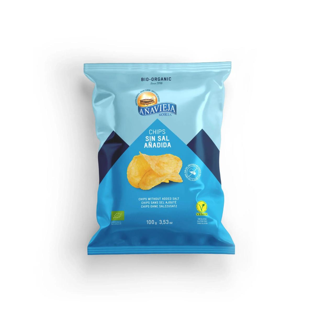 Chips de pommes de terre non salées Añavieja 100 g