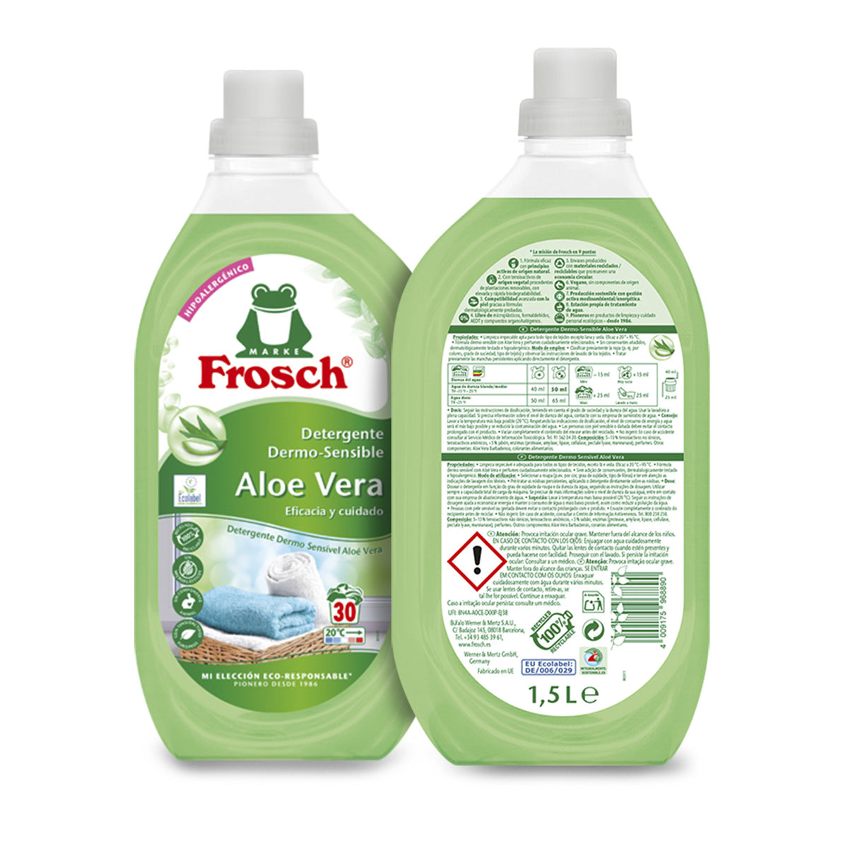 Waschmittel mit Aloe Vera, Frosch, 1500 ml