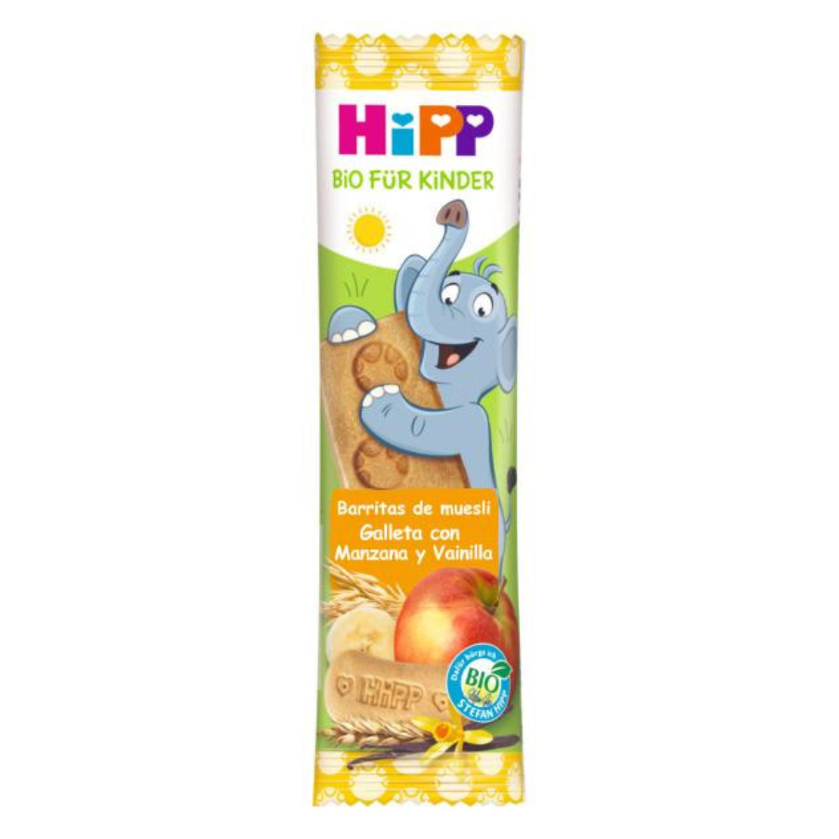 Barrita muesli galleta con manzana y vainilla BIO HiPP 3uds x 20 g