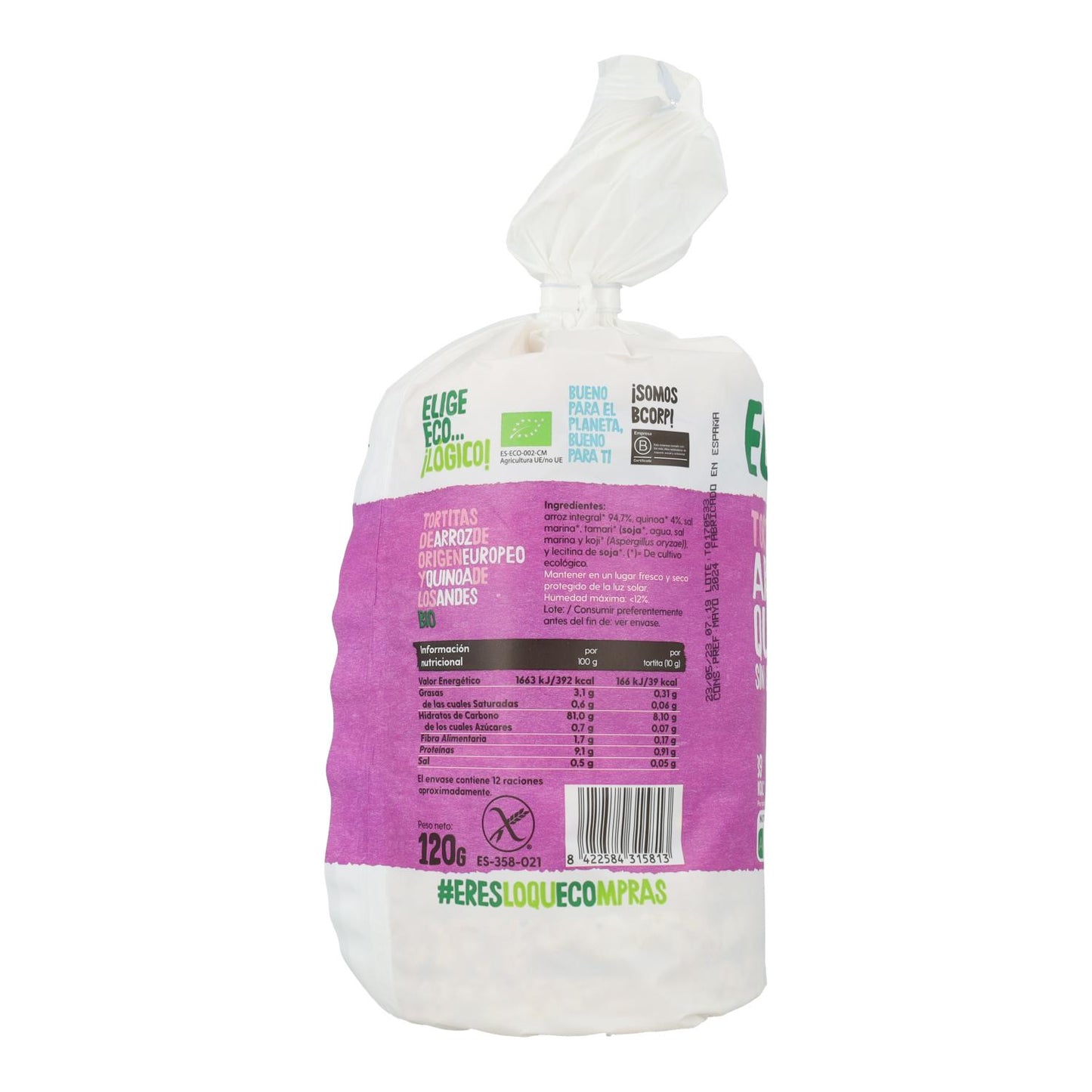 Wafle ryżowe i komosowe Bio Ecocesta 120 g