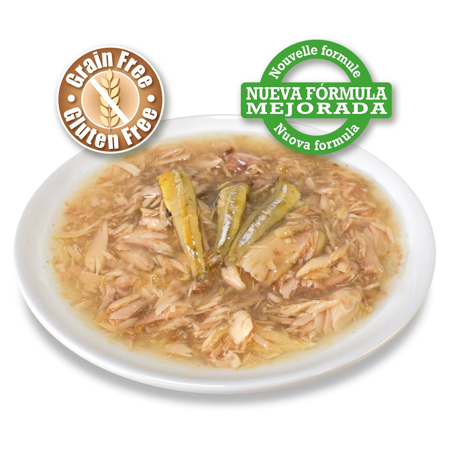 Weißer Thunfisch und Sardellen in Sauce Arquivet 80 g Nassfutter für Katzen