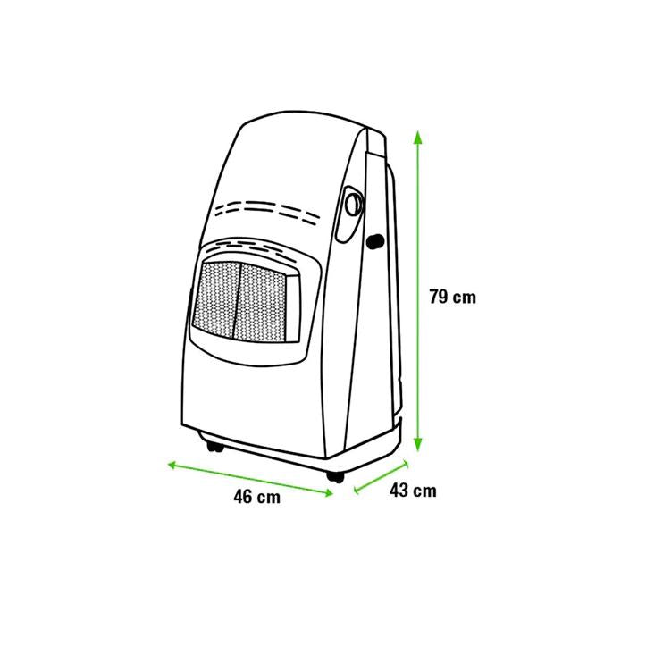 Blue flame gas stove without thermostat - VBF 4.2 kW DeLonghi (Refurbished)