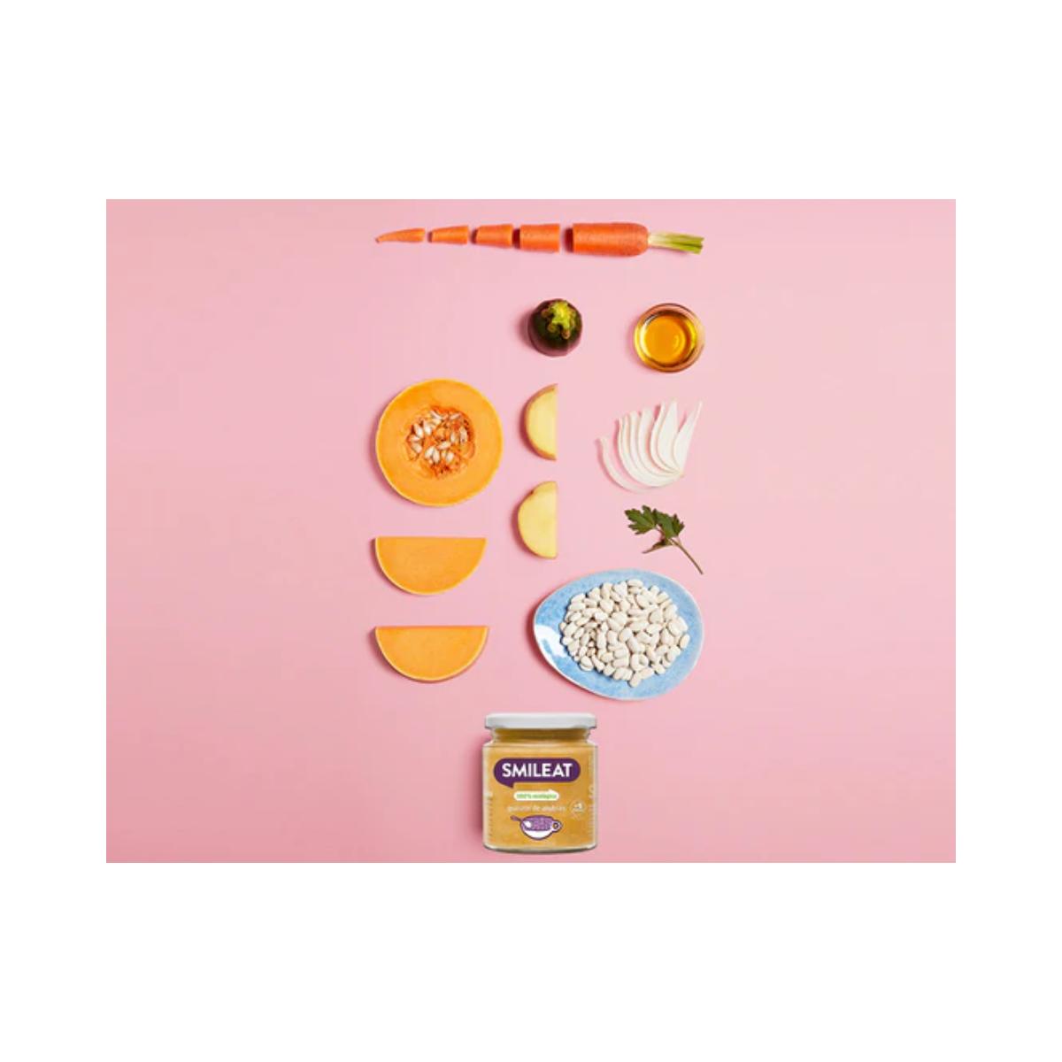 Tarrito BIO Guisito de alubias Smileat, 230 g