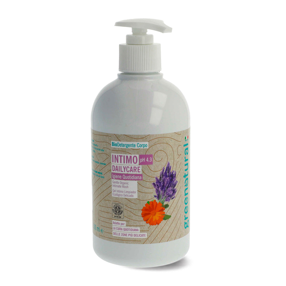 Gentle intimate cleansing gel, Greenatural, 500 ml