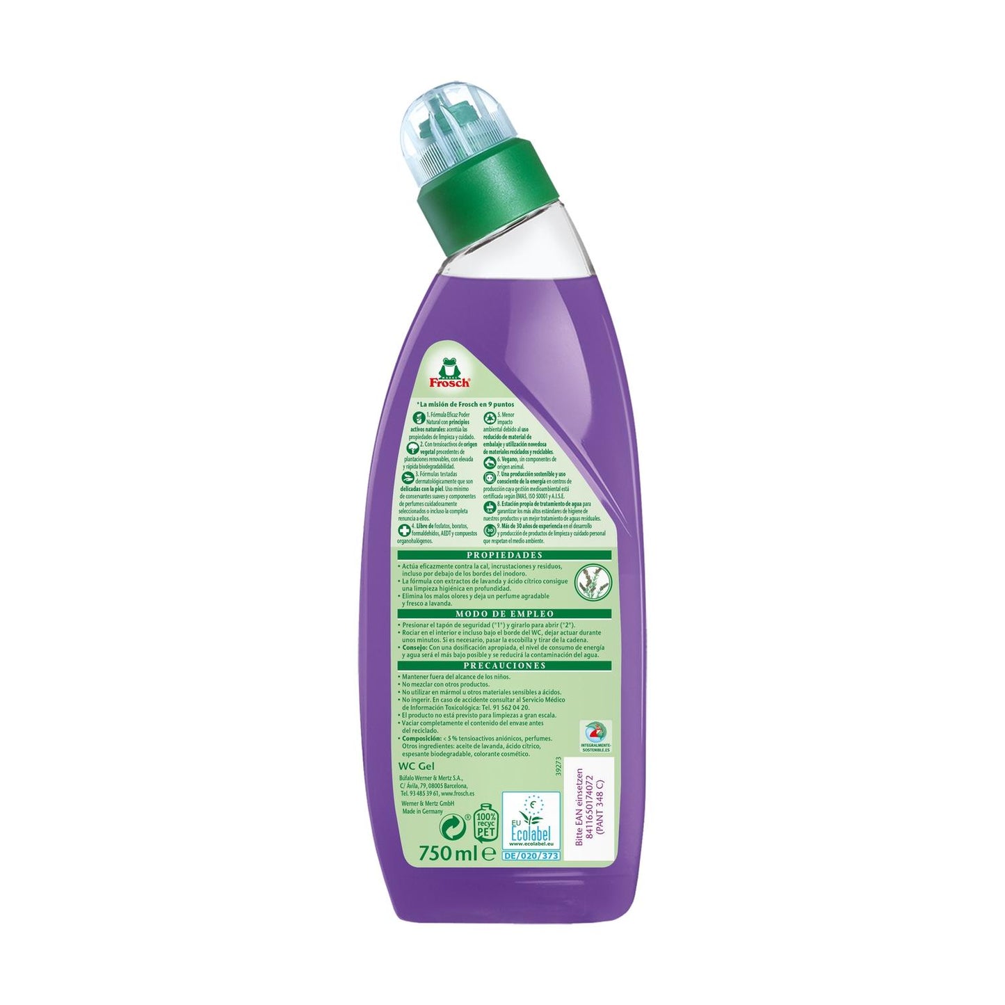 Wc-reinigingsgel Lavendel Eco Frosch Pack 2 stuks x 750 ml