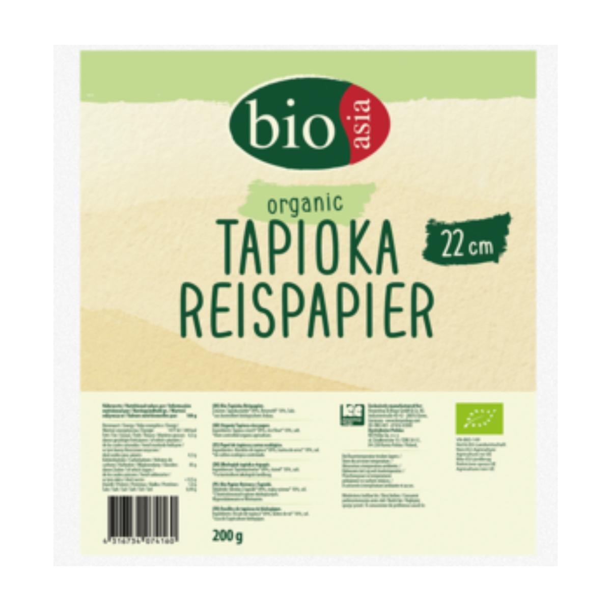 Feuille de riz bio, 22 cm Bioasia 200g