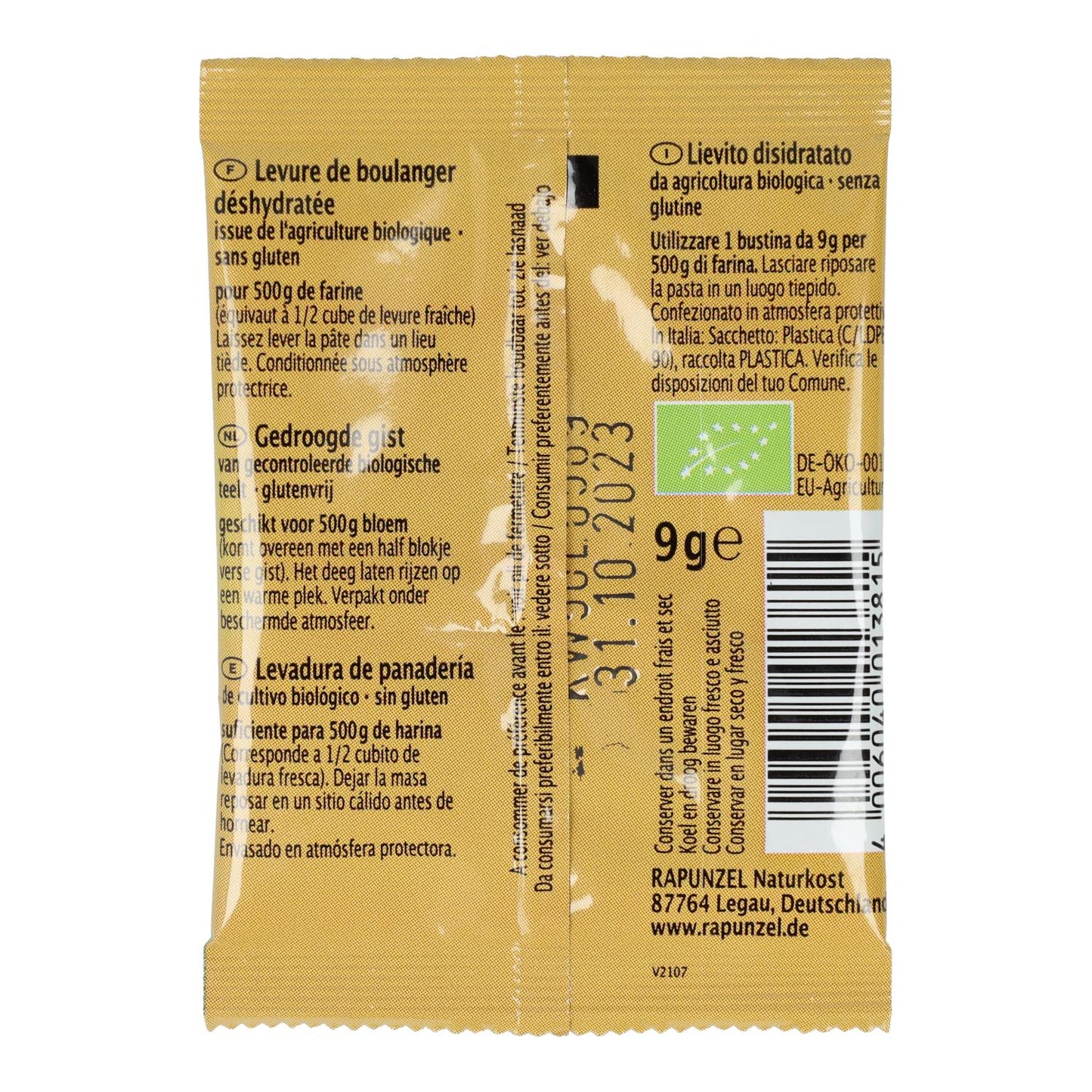 Levure sèche Rapunzel 9 g