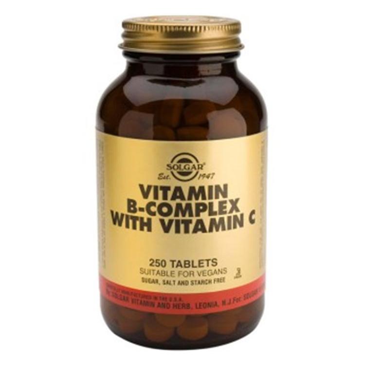Vitamin B-Complex with Vitamin C 250 tablets - Solgar