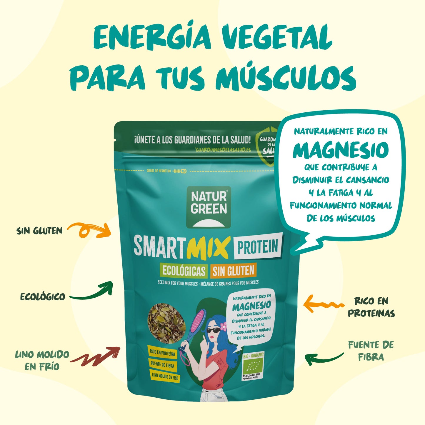 Samenmischung SmartMix Protein Bio NaturGreen 175 g