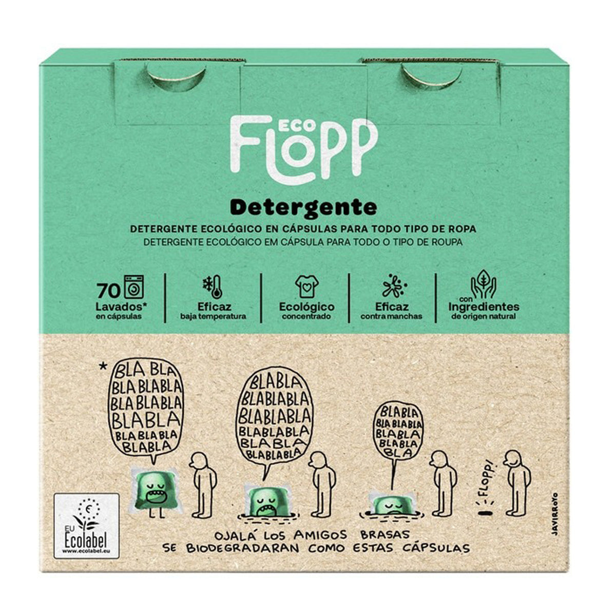 Bio-Waschmittel Eco Pack Flopp 70 Kapseln