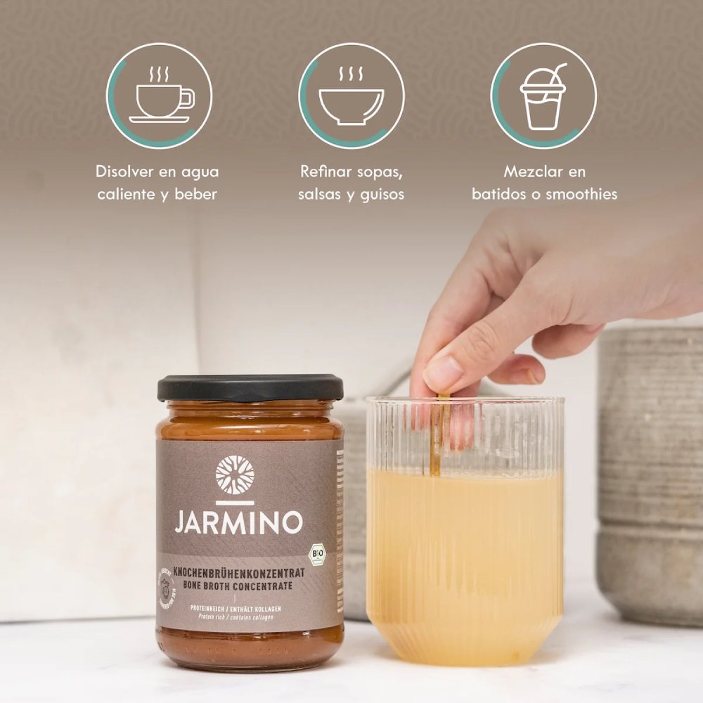 Caldo de Huesos de Ternera Concentrado BIO Jarmino 440 g