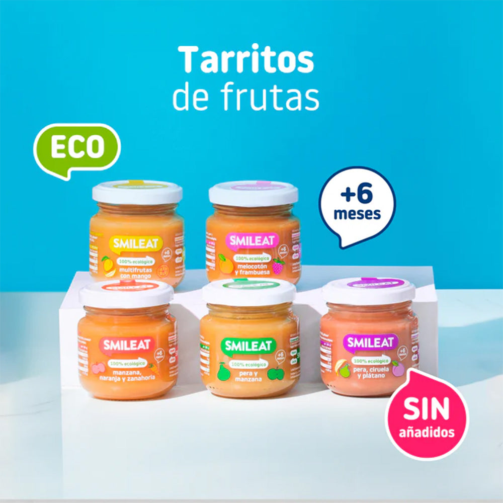12er-Pack Gläschen Birne und Apfel +6 Monate Smileat, 130 g