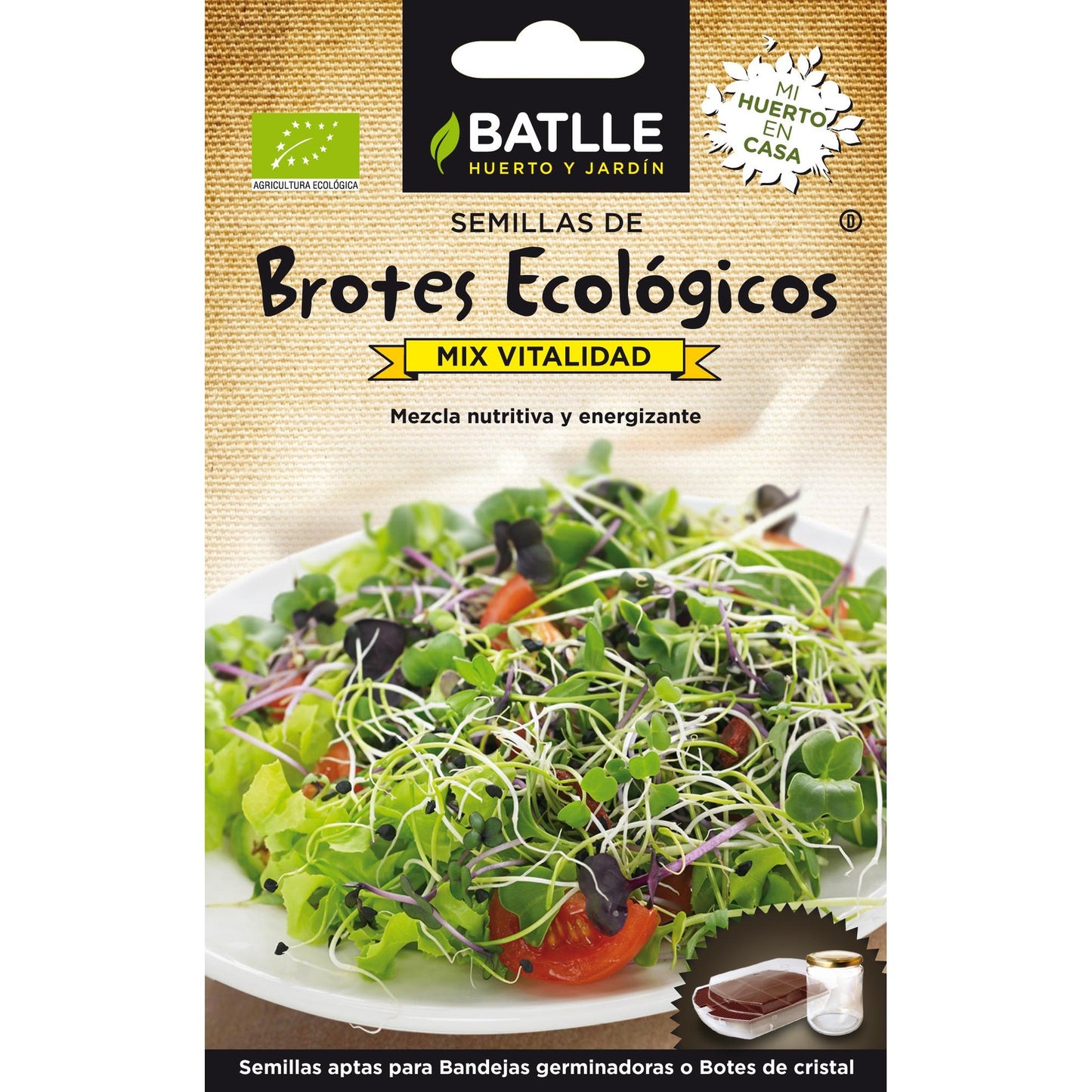 Biologische Vitality Mix-zaden voor kiemgroenten Batlle