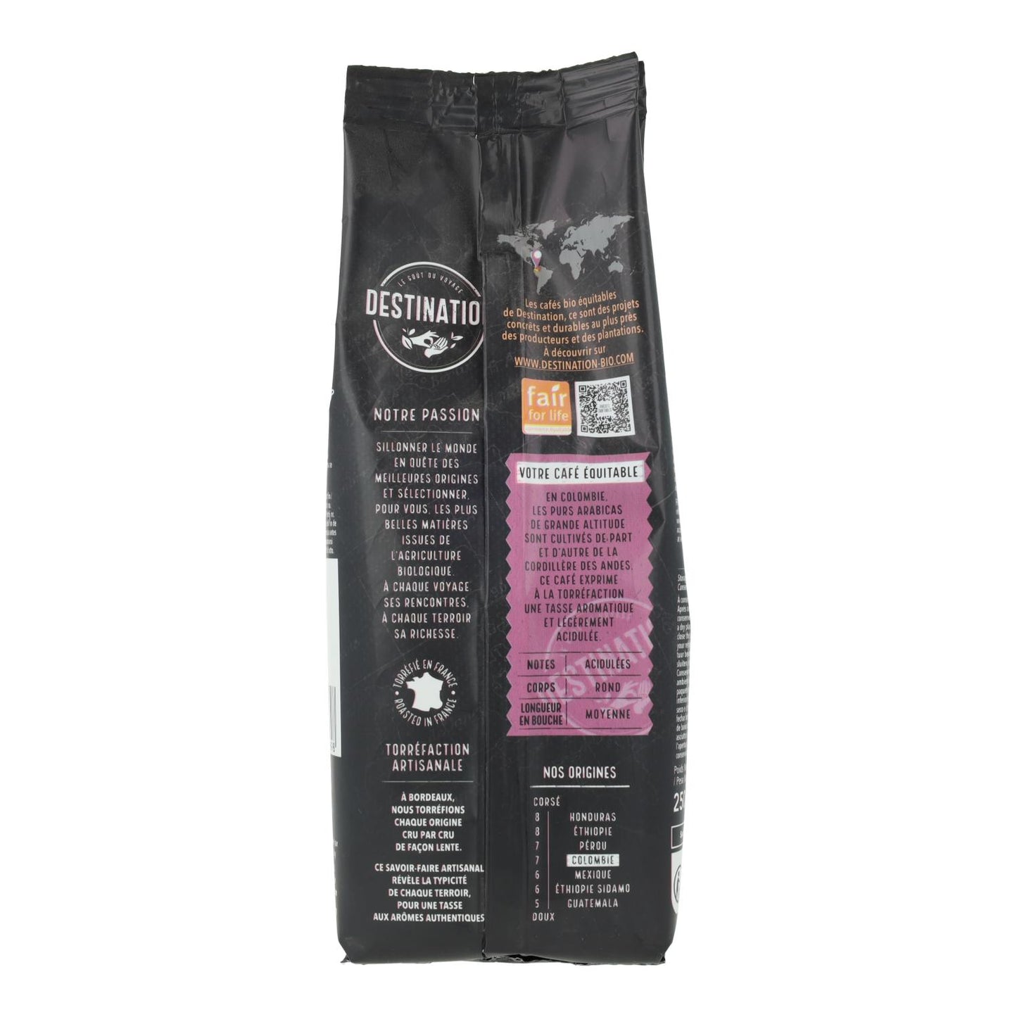 Malet kaffe Colombia Kachalus BIO Destination 250 g