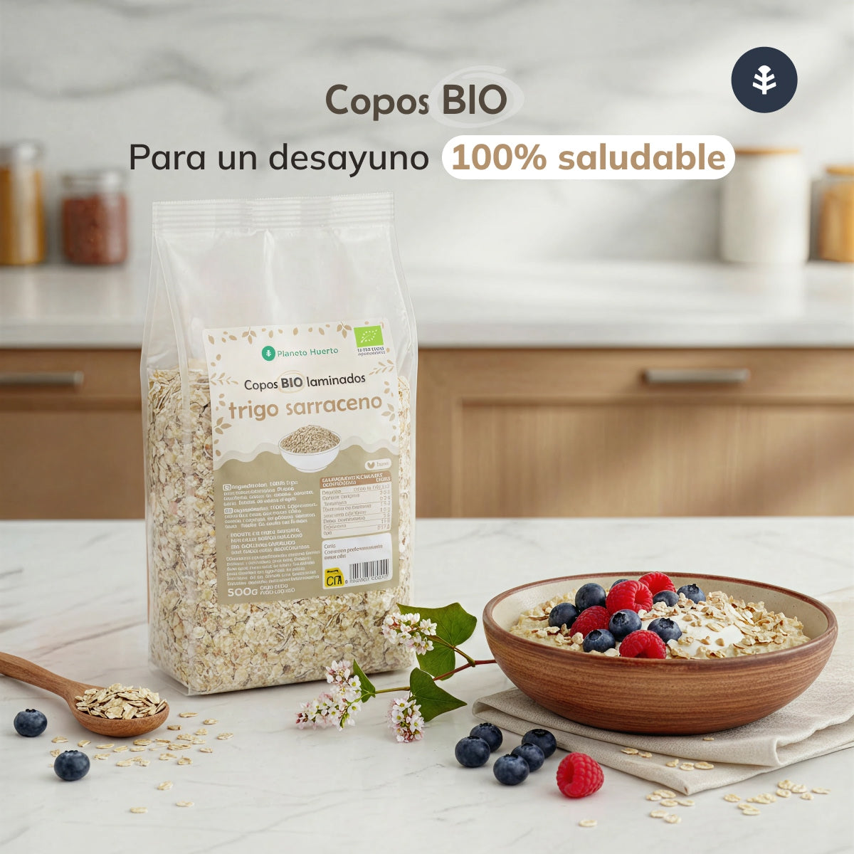 Buchweizenflocken Eco Planeta Huerto 500 g