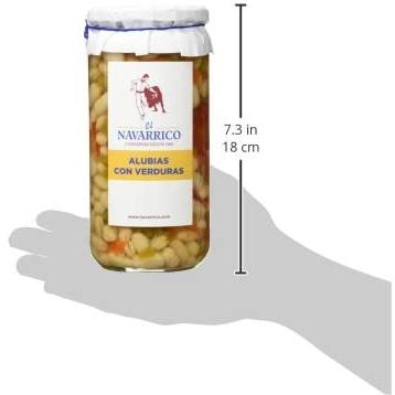 Haricots aux légumes en bocal El Navarrico 720 ml